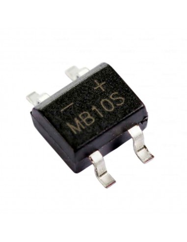 Puente rectificador diodos MB10S 1000V 0.8A